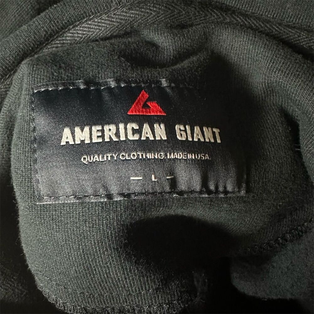 NWOT American Giant Men's Black Classic Pullover Hoodie L Cozy - Picture 6 of 7